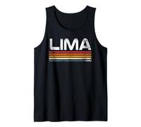 Lima Perù Retro Design Peruviano Capitale Canotta