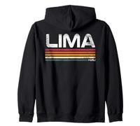 Lima Perù Retro Design Peruviano Capitale Felpa con Cappuccio