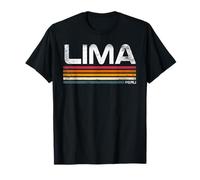 Lima Perù Retro Design Peruviano Capitale Maglietta
