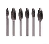 Lima rotante a doppia fessura per un taglio efficiente dei metalli, gambo da 6 mm, adatta per progetti in ferro, acciaio e rame (8 mm)