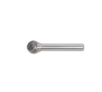 Lima rotante a sfera in carburo beta 6 x 5 mm, gambo 6 mm, acciaio inossidabile