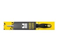 Lima triangolare da meccanico con manico bimateriale e gancio, ideale per modellare e affilare metalli e materiali duri.