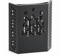 LIMAC Design SUPERKA 5, Protezione Stufa Pellet per Bambini, Nero 31x50 cm | Paracalore per Stufe a Legna e Caminetti, Doppio Schermo in Acciaio, Incluse 4 Calamite e Staffe Perka, Prodotto in Italia