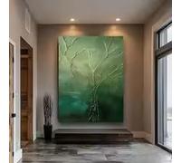 LIMAIDUO Dipinto a olio moderno con amanti del sentiero alberato, dipinti astratti, quadro su tela, grande formato, decorazione da parete per soggiorno (70x100 cm/cornice interna)