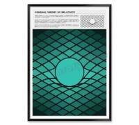 LIMAIDUO Quadro su tela Gravity, poster e stampe, arte murale, scienza, fisica, astronomia, stampe, funzione d'onda, cornice 50x70cm