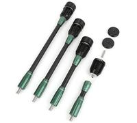 limaity Stabilizzatore per Arco Compound 6/8/10/12 Pollici Barra di Bilanciamento in Fibra di Carbonio 3k Sistema di Smorzamento in Gomma E Pesi (6 Pollici, Verde)