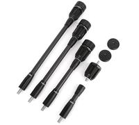 limaity Stabilizzatore per Arco Compound 6/8/10/12 Pollici Barra di Bilanciamento in Fibra di Carbonio 3k Sistema di Smorzamento in Gomma E Pesi (10 Pollici, Nero)