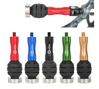 limaity Stabilizzatore per Arco da Tiro con Barra di Equilibrio E Contrappeso Rimovibile, Sfera di Assorbimento in Gomma, Smorzatore per Arco Ricurvo/Arco Compound (Tipo 1, Rosso)