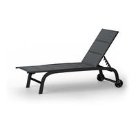Limala - Lettino, acciaio/alluminio, textilene, 150 kg, mobile