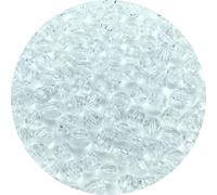 LIMAOLLY 300 perline rotonde sfaccettate in acrilico, 8 mm, perline sfuse sfuse per fai da te, collane, bracciali, orecchini, campanelli a vento (trasparente)
