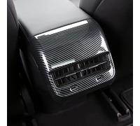 LIMBQS Copertura per prese d'aria AC in fibra di carbonio per Tesla Model 3 e Model Y, console centrale posteriore per accessori Tesla