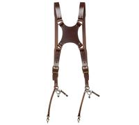 L'imbracatura per doppia fotocamera The Hantler Brandy / Ottone, grande | ✅ Black Friday