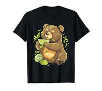 Lime Bear Opere d'arte Lime Fruit Wildlife Nature Bear Lover Maglietta