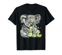Lime Koala Bear Acquerello Stampa Animale Opera D'arte Lime Amante Maglietta