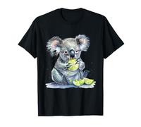 Lime Koala Bear Acquerello Stampa Animale Opera D'arte Lime Fruit Maglietta