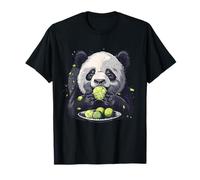 Lime Panda Bear Opera d'arte Lime Fruit Acquerello Animale Stampa Maglietta