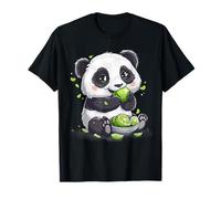 Lime Panda Bear Opere d'arte animali selvatici arte lime frutta Maglietta