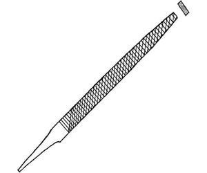 Lime per maniscalco piatta a punta - taglio bastardo, mazzo da 2 lime