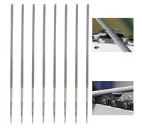 Lime rotonde per motoseghe 4,8 mm, 6 pezzi per motosega, 3/8, per riparare e affilare, catene per seghe, tosaerba, catena per motosega, utensili per affilare