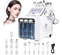 LIMEIDM Macchina per la Bellezza dell'ossigeno all'idrogeno, 6 in 1 Macchina per la Pulizia del Viso sottovuoto Multifunzionale Idropulitrice a Getto d'ossigeno Spruzzatore facciale Professionale