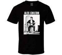 Limeiren Alex Chilton Unisex 100% Cotton Short-Sleeve T-Shirts Black L