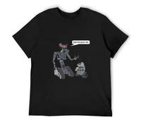 Limeiren I Am Yor Father Number Johnny 5 Wall E Short Circuit Unisex 100% Cotton Short-Sleeve T-Shirts Black XXXL