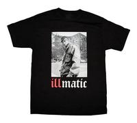 Limeiren Isb Products ILL Street Blues Golden Era Real Hip Hop Illmatic Unisex 100% Cotton Short-Sleeve T-Shirts Black S
