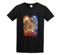 Limeiren Kung Fury Movie Unisex 100% Cotton Short-Sleeve T-Shirts Black XXL