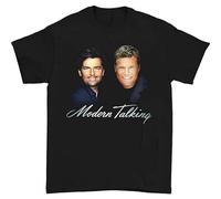 Limeiren Modern Talking Unisex 100% Cotton Short-Sleeve T-Shirts Black XXXL