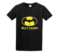 Limeiren Publiciz Buttman Parody Unisex 100% Cotton Short-Sleeve T-Shirts Black S