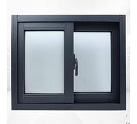 LIMENQIN Finestra Personalizzabile for Seminterrato, Alluminio Finestra Scorrevole for Bagno con Zanzariera, Sostituzione Finestre for Case Mobili(H50xW50cm/H19.6xW19.6in)