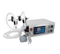 LIMENQIN Riempitrice per Liquidi GFK280, Riempitrice per Bottiglie Automatica Anti-Goccia Alta Efficienza, per Latte, caffè, Profumi(Double-Head)