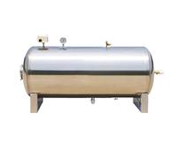 LIMENQIN Serbatoio a Pressione in Acciaio Inossidabile, Serbatoio a Pressione Commerciale Orizzontale per Pompa da Pozzo, Serbatoi di Stoccaggio Pressurizzati per Acqua Domestica(300L/79.2Gal)