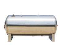 LIMENQIN Serbatoio a Pressione Orizzontale per Pozzi, Acciaio Inossidabile Serbatoi di Accumulo Pressurizzati per Acqua Domestica, per Uso Commerciale Industriale(200L/52.8Gal)