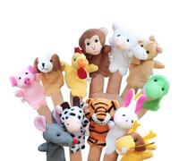 Limeow 12 Pezzi Marionette da Mano,Marionette per Bambini,Animali Burattini,delle Dita Burattino di Peluche, Burattino Animale Dito Set, Burattini da Dito per narrazione Giochi Ruolo insegnamento
