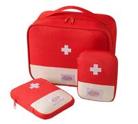 LIMEOW 3 Pezzi Diverse Dimensioni Kit Pronto Soccorso Cassetta Pronto Soccorso Porta Medicine da Viaggio Kit Primo Medico Ideale per i Viaggi, l'Aria Aperta, Il Campeggio, Il Ciclismo,ecc