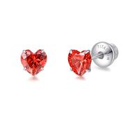 limerencia G23 Orecchini Titanio con Retro a Vite, Orecchini Anallergici Donna Uomo con Zircone Cubica Nichel Free per Orecchie Sensibili