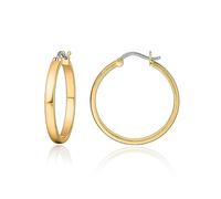 Limerencia Orecchini a cerchio in titanio per uomo donna, G23 Orecchini a cerchio con spina medica ipoallergenica per orecchie sensibili (No Gem 20mm, Gold)