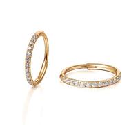 Limerencia Orecchini a Cerchio Piccoli Set per uomini e donne, 8-12 mm Ipoallergenico Titanio Orecchini Cerchio, Medico Titanio Puro Orecchini per le Orecchie Sensibili