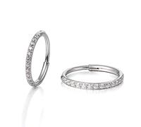 Limerencia Orecchini a Cerchio Piccoli Set per uomini e donne, 8-12 mm Ipoallergenico Titanio Orecchini Cerchio, Medico Titanio Puro Orecchini per le Orecchie Sensibili