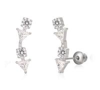 Limerencia Orecchini in Titanio Medico con Tappo a Vite orecchino G23 Anallergici Stud per Orecchie Sensibili Senza Nichel per Donne e Ragazze