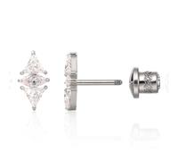 Limerencia Orecchini in Titanio Medico con Tappo a Vite, Stud Anallergici per Orecchie Sensibili, Senza Nichel per Donne e Ragazze