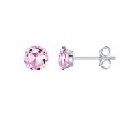 Limerencia Orecchini Titanio per Donna Ragazze, G23 Anallergici Medicale Orecchini in Titanio per Orecchie Piercing CZ Borchie 20G Flat Back Piercing Cartilagine Tragus (5 mm, Rosa)