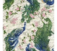 Esotico Pavone Hera Carta da Parati LT7708 Multi Uccello Floreale Glitter Vinile