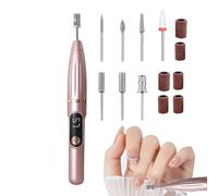 Limette Elettrico Per Unghie,15000 RPM Set di Levigatrice per Manicure | Macchina Per Limatura Senza Filo | Per l'Utilizzo in Casa, Spa, Salone, Uso Quotidiano, Viaggio, Campeggio, Manicure e Pedicure