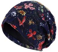 LIMHOO Cappello da donna in pizzo per chemioterapia, turbante, morbido, per malati di cancro, perdita di capelli e alopecia, Blu scuro, Taglia unica