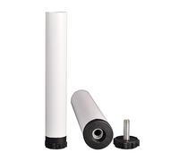limiao123 2 Pezzi Gambe del Letto Regolabili,Gambe di Supporto per Mobili Metallo Piedi Per Rete a Doghe Universali per Allungabile Divani Letto Centrale Piedini (30cm(11.8in),White)