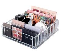 LiMiCao Crylic - Espositore cosmetico per cosmetici, 8 scomparti, 8 1/2 "di larghezza x 10" di altezza x 2 1/4" di profondità 8 ripiani