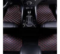 LIMINFACAI Tappetini in Pelle per Auto per Volvo C40 2021 2022 2023 2024-, Personalizzati Moquette su Misura Abitacolo Antiscivolo Impermeabili Tappeti,A/Black-Red