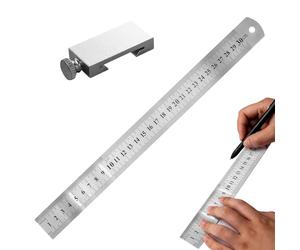 Limit Righello, durevole, ad alte prestazioni, di precisione, antiscivolo, regolabile, resistente, per la lavorazione del legno, blocco di fissaggio in acciaio, fai da te, lavorazione del legno